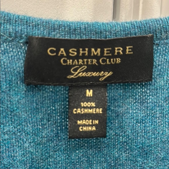 Charter Club Luxury Cashmere Sweater Size M - Picture 3 of 5